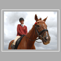 Taylor on her horse Cooper